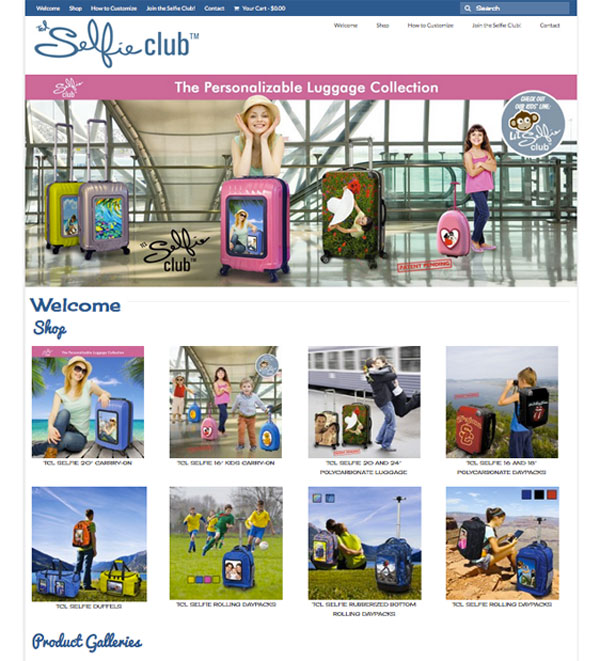 selfie luggage website