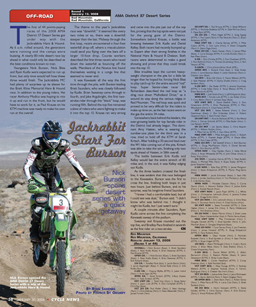Cycle News article